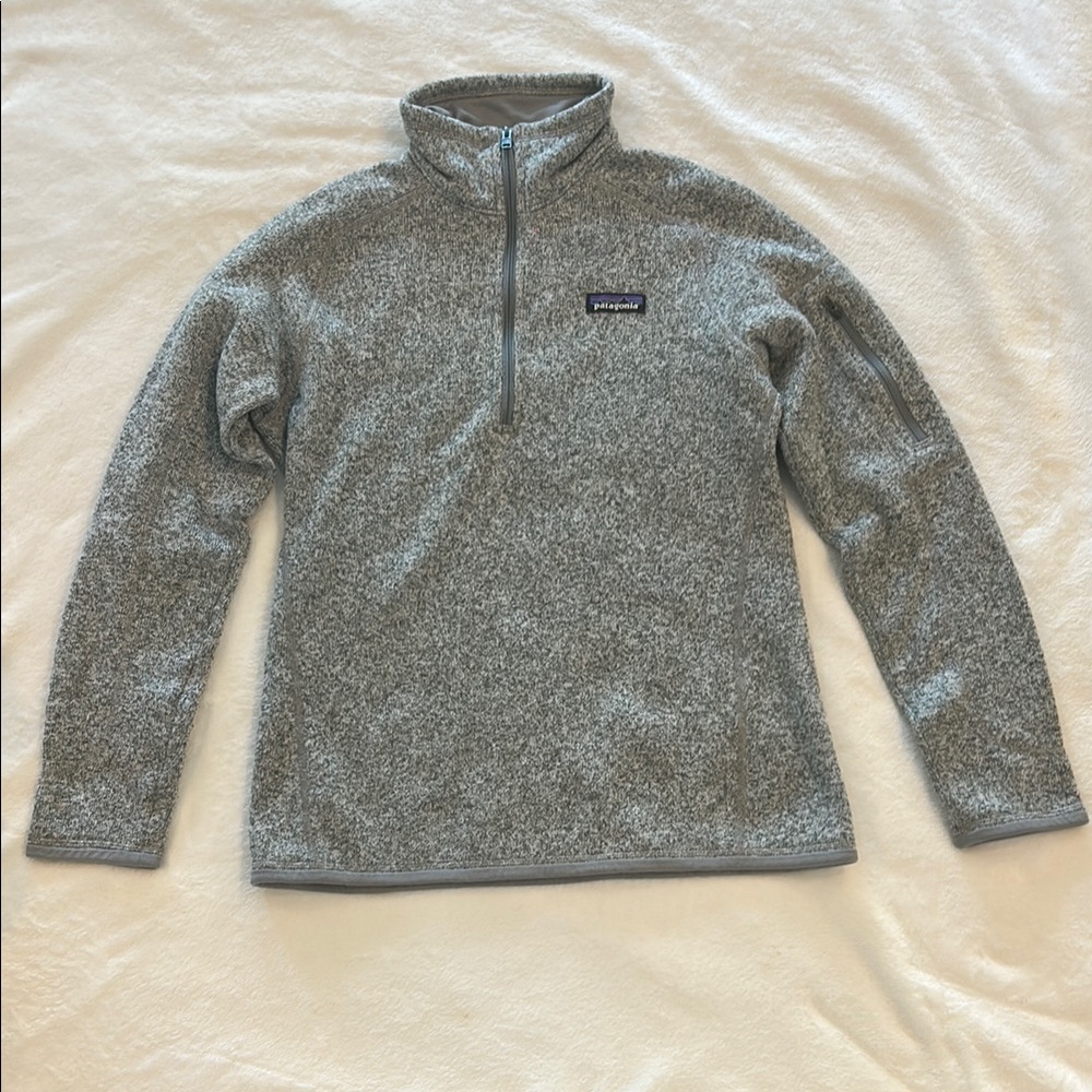 Patagonia Heathered Gray Fleece Pullover